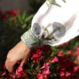 Maison Marigold Capri Maxi Blue Flower Dress