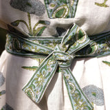 Maison Marigold Capri Maxi Blue Flower Dress