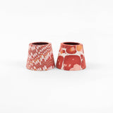 Hand Marbled Poldina Lampshade Cover - Red Mountain