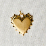 HART Gold Lurex Necklace with Heart of Gold