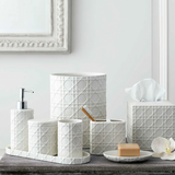 Rattan Porcelain Bath Collection