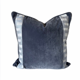 Grey Pillow with Double Trim