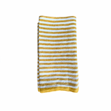 Yellow Stripe Linen Napkin Set of 4