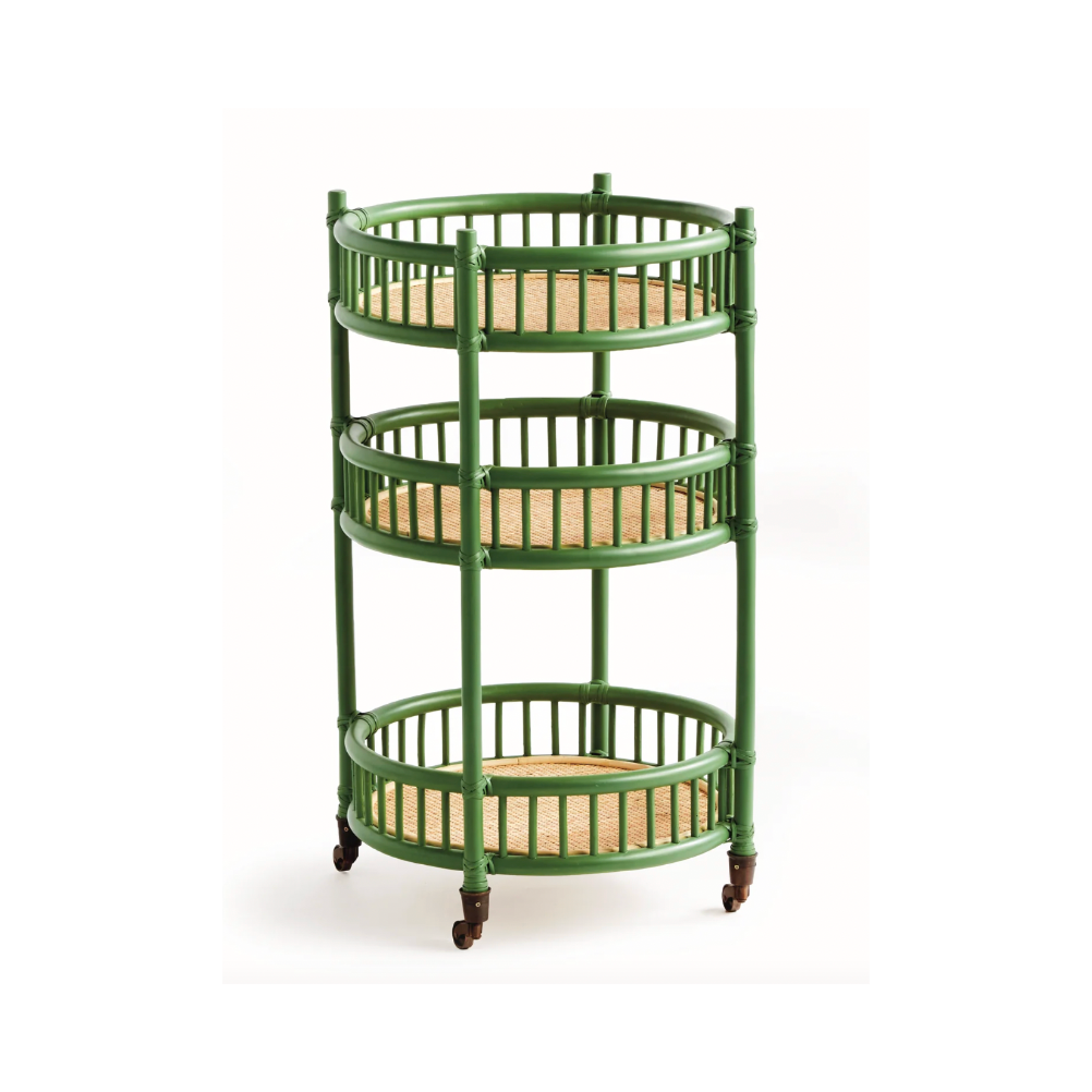 Woven Bar Cart
