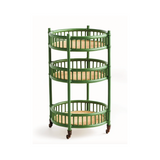 Woven Bar Cart