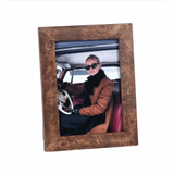 Rosso Burl Wood Photo Frame