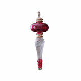 Glass Orb Icicle Ornament- Eqyptian Hand Blown Glass