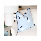 Schumacher Blue Flower Pillow