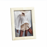 Palomar Etched White Bone Photo Frame