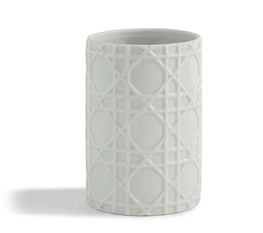 Rattan Porcelain Bath Collection