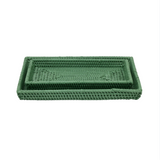 Dalton Bath Set Rattan in Moss Green