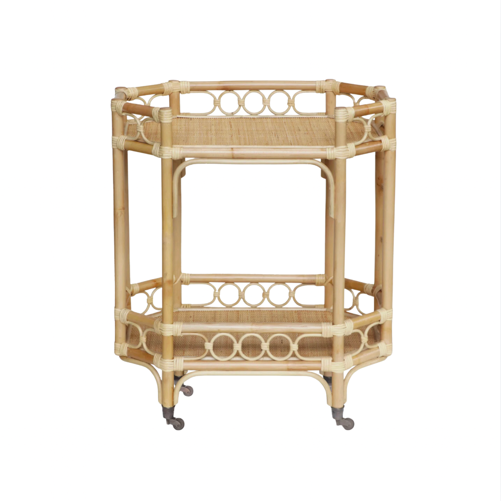 Woven Bar Cart