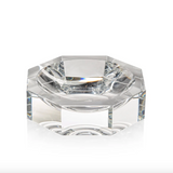 GLASS CRYSTAL OCTAGON BOWL