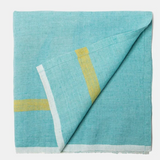 Laundered Linen Aqua/Lime Napkins 20x20