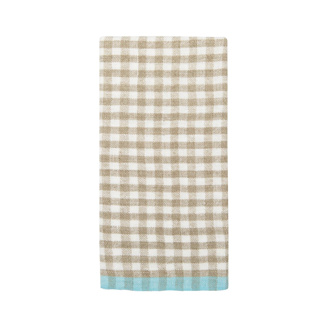 Gingham French Linen Tea Towel