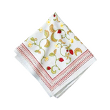 Fraises des Bois Blue French Handblock Napkin
