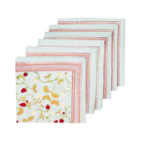 Fraises des Bois Blue French Handblock Napkin