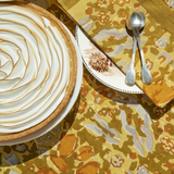 Jardin Mustard & Grey Handblock Napkin