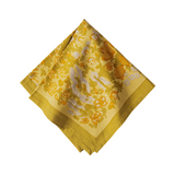 Jardin Mustard & Grey Handblock Napkin