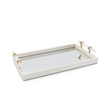 Mirror Tray with Alabaster Handle