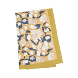 Forest Harvest Mustard & Blue Tea Towel