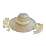 Sarah Bray Buttercup Little Girl’s Hat with Ivory Grosgrain Ribbon
