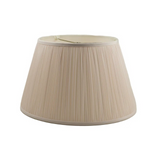 Shirred Silk Shade in Candlelight