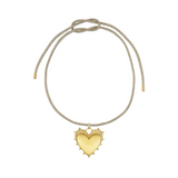 HART Gold Lurex Necklace with Heart of Gold