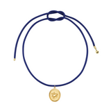 HART Navy Necklace Cord with Flying Pig Coin