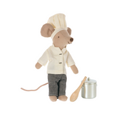 Chef mouse w. soup pot and spoon, Big brother