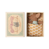 Sleepy wakey baby mouse in matchbox - Rose