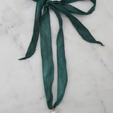 Green Ribbon Necklace