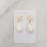 The Pearl Cluster Drop Earrings