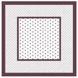 Linen Dinner Napkin - British Dot in Aubergine