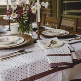 Tea Towel - British Dot in Aubergine