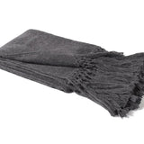 Charcoal Alpaca Cool Throw