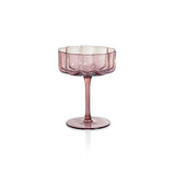 Rocco Handblown Coupe in Aubergine