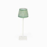 Block Printed Poldina Lampshade Cover - Mint Sky Rhea