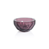 Valles Cut Glass Bowl in Amethyst