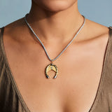 HART Silver Necklace Cord with Etched Vesta Case