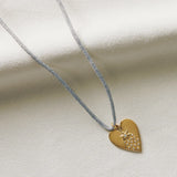 HART Silver Necklace Cord with Etched Vesta Case